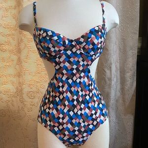 Tory Burch Bathing suit, size large- NEVER WORN!